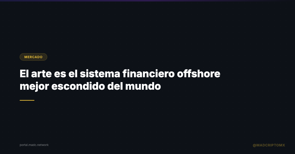 El arte es el sistema financiero offshore mejor escondido del mundo